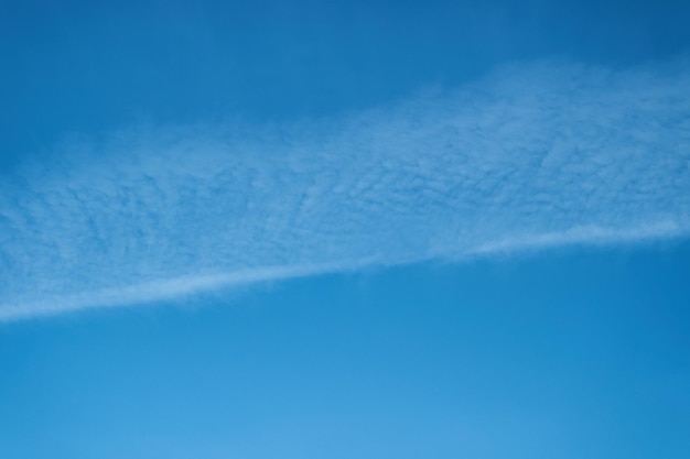 Light cloudy front in a clear sky