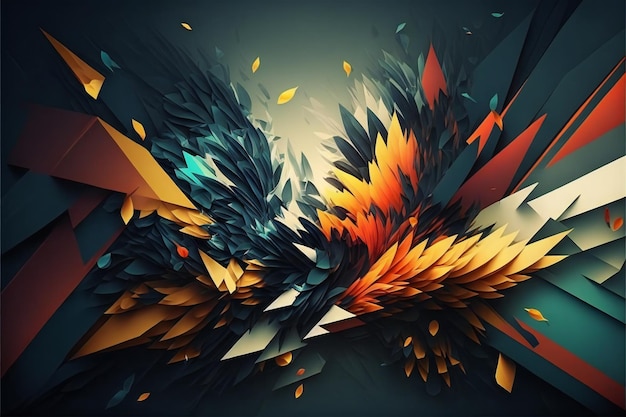 Light and color creative digital illustration abstract backgrounds