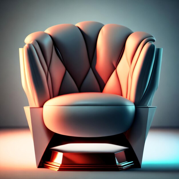 A Light colored chair with light background