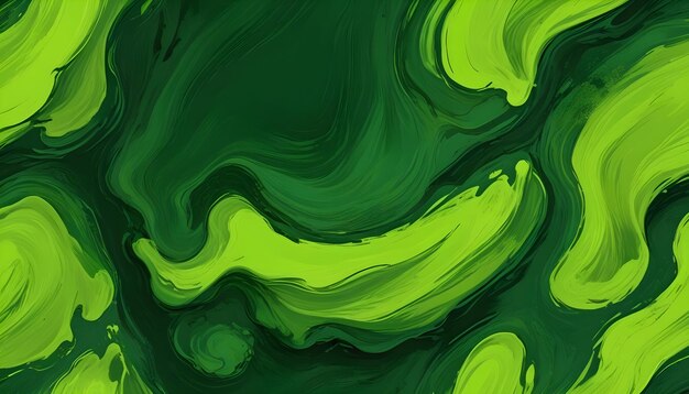 Light Dark Forest Smooth Gradient Leaves Comic Blurry Foggy Abstract Waves Green Background Texture