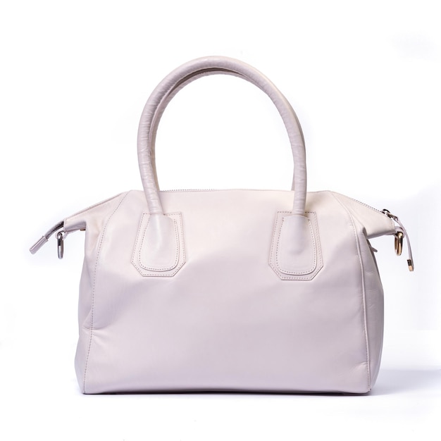 Light female bag on a white background.