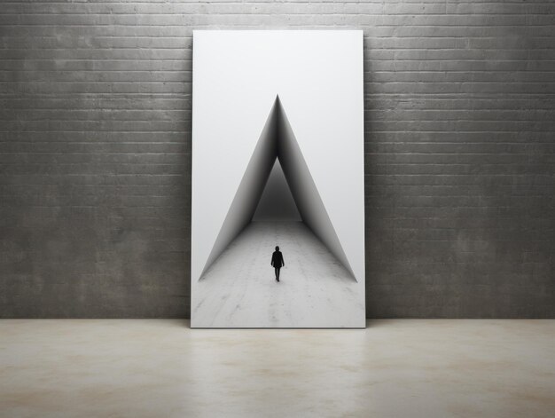 Light and Futuristic Frame Art Mockup