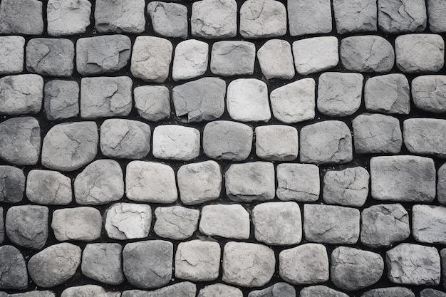 Photo light grey cobblestone texture simple template abstract background