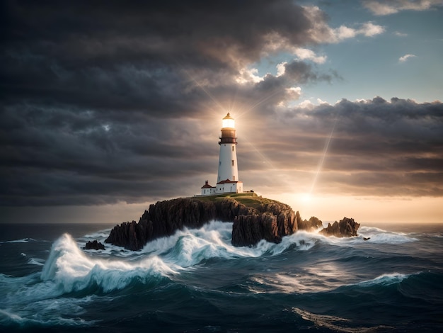 A light house as a metaphor of a leadership concept