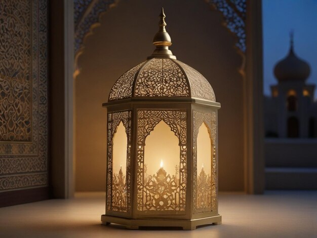 Light lantern in mosque