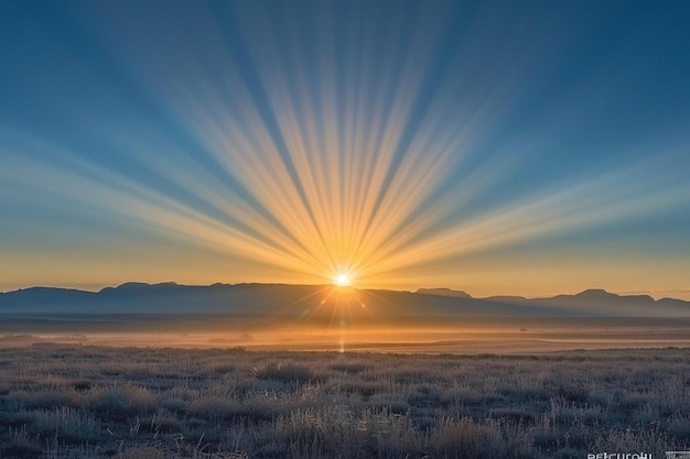 Light morning bright landscape sky