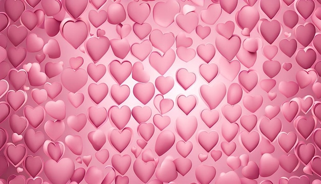 Light pink heart pattern