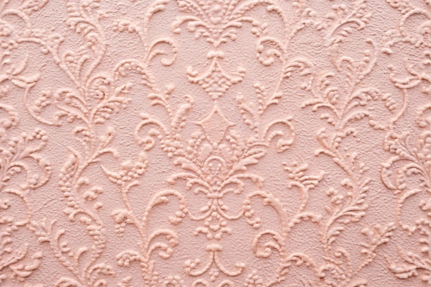 Light pink plaster Wall Background Texture Beautiful Decorative Stucco with Abstract pattern Design Interior Artistic wallpaper with Copy Space