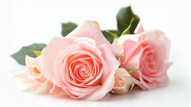 light pink roses