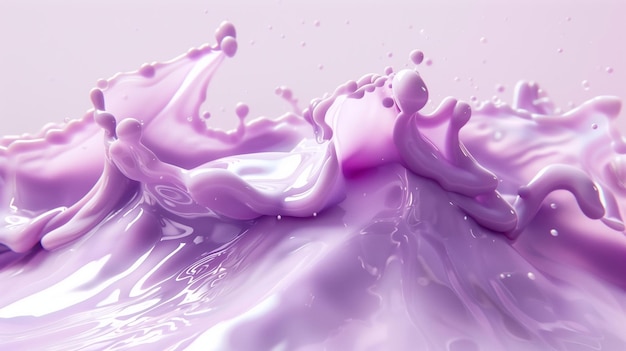 Light purple milk liquid with a smooth background