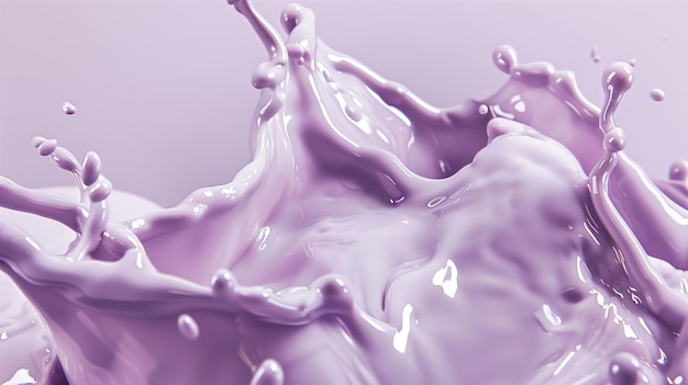 Light purple milk liquid with a smooth background