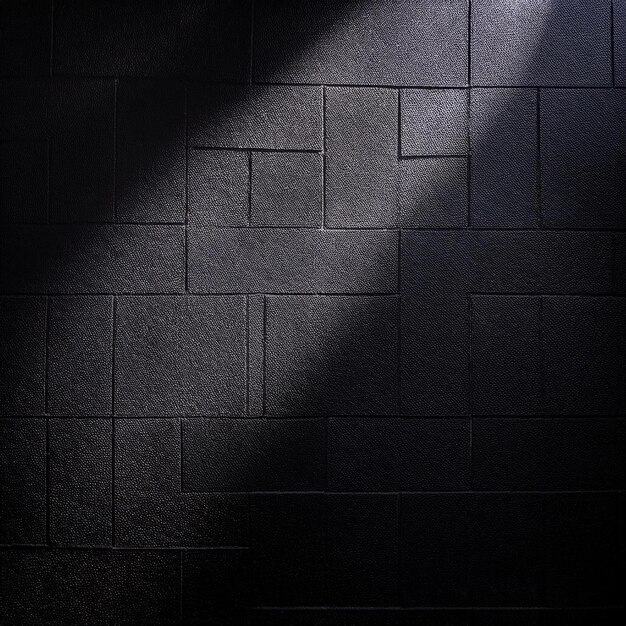 Light reflection in black wall for graphic resource effect