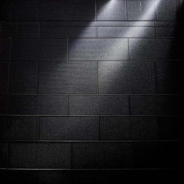 Light reflection in black wall for graphic resource effect