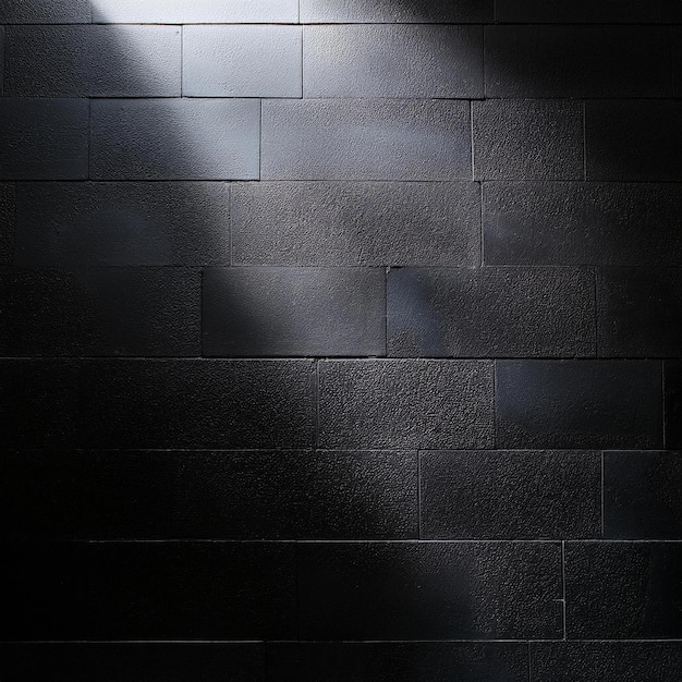 Light reflection in black wall for graphic resource effect