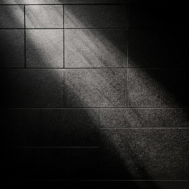 Light reflection in black wall for graphic resource effect