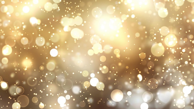 a light shines through the background of gold glitter