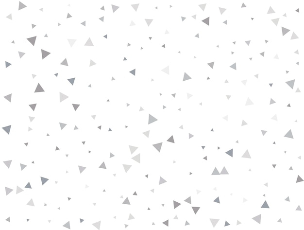 Photo light silver triangular glitter confetti background white festive texture