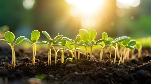 light sprouts in the sun