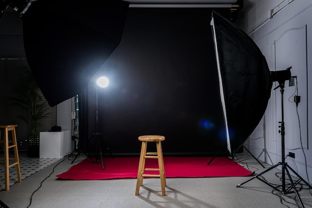 Light studio room for photography