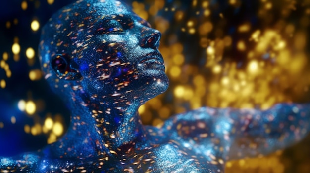 The light that penetrates Surreal Cinematic Motion close up generative AI