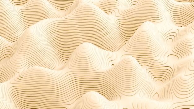 Light yellow abstract background. 3d illustration, 3d rendering.