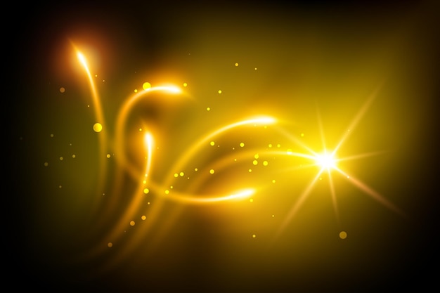 Light yellow glow effect stars bursts with sparkles background