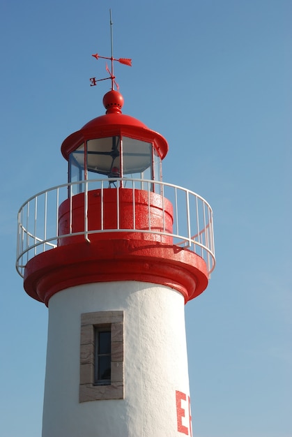 Lighthouse on a blue sky