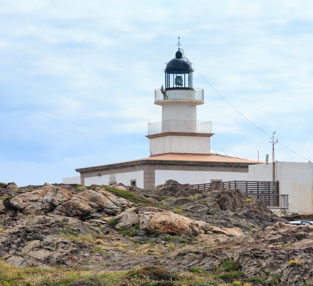 Lighthouse on Creus cape, Costa Brava, Catalonia, Spain.