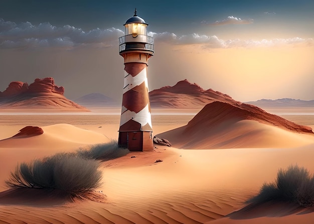 Lighthouse in the Desert