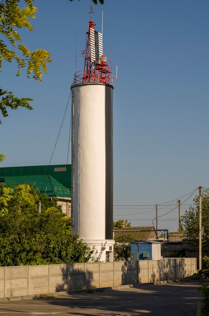 lighthouse tower in town center