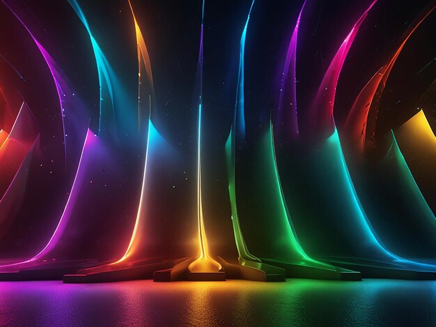 Photo lighting 3d background colorful 8k resolution