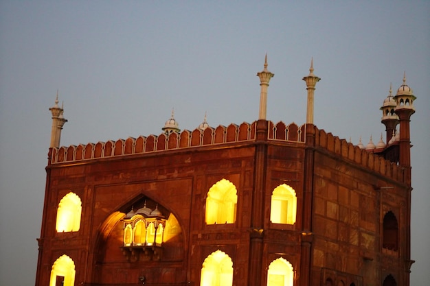 Lighting at Jama Masjid, Delhi