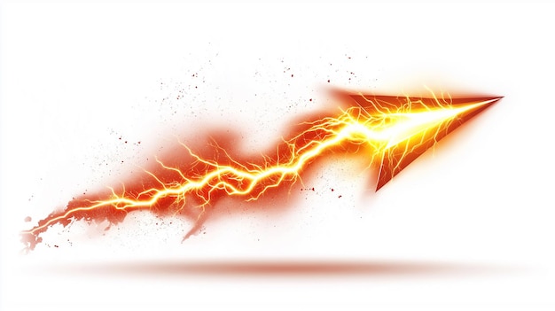 a lightning bolt with a arrow pointing to the right