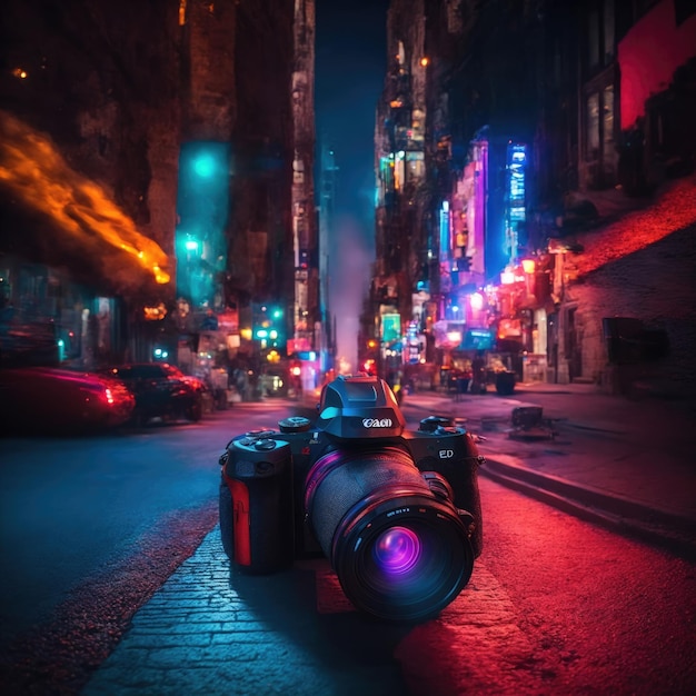 Lights Camera Action Step into the Vibrant Nightlife of the City