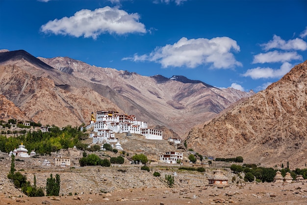 Likir Gompa Tibetan Buddhist monastery in Himalayas