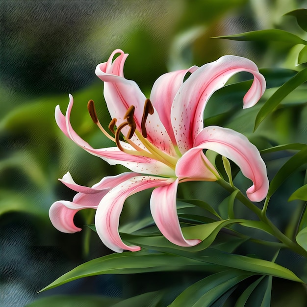 Lily flower in studio background single lily flower Beautiful flower images