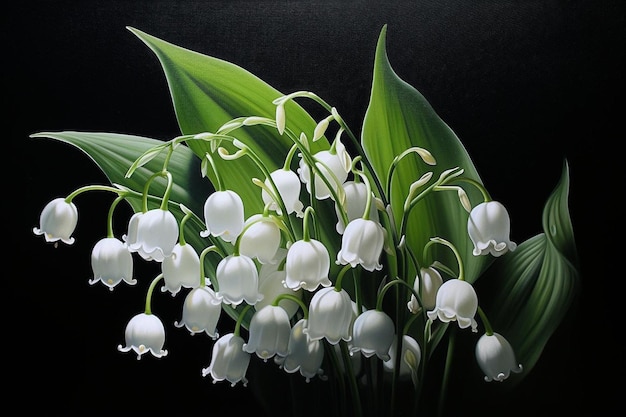 Lily of the valley painting