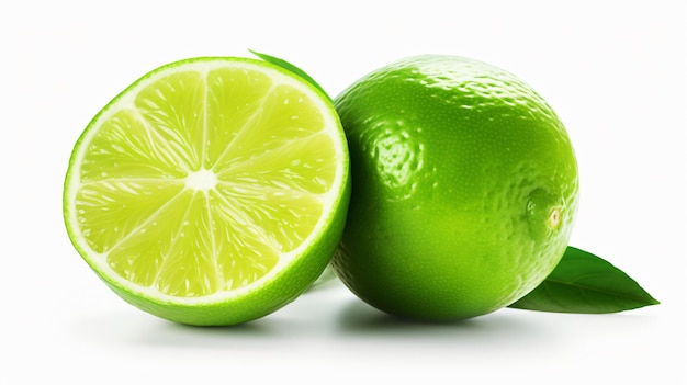 Lime isolated on white background