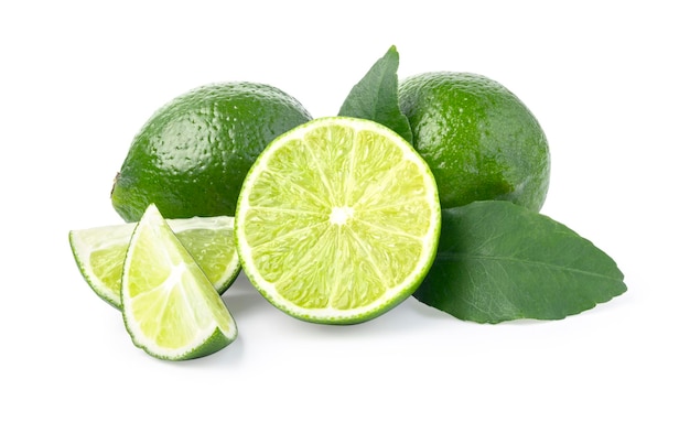 Lime isolated on white background