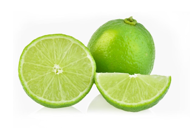 Lime isolated on white background