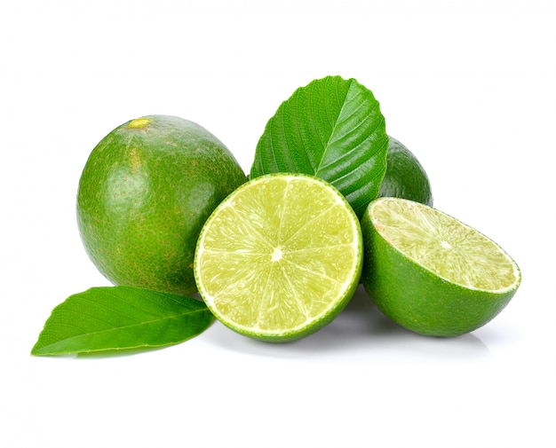 Lime isolated on white background