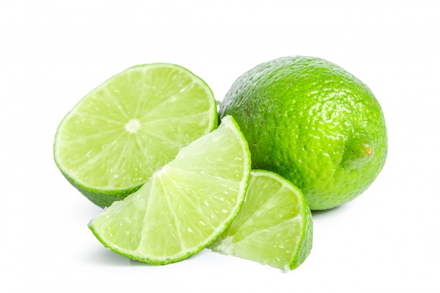 Lime isolated on white