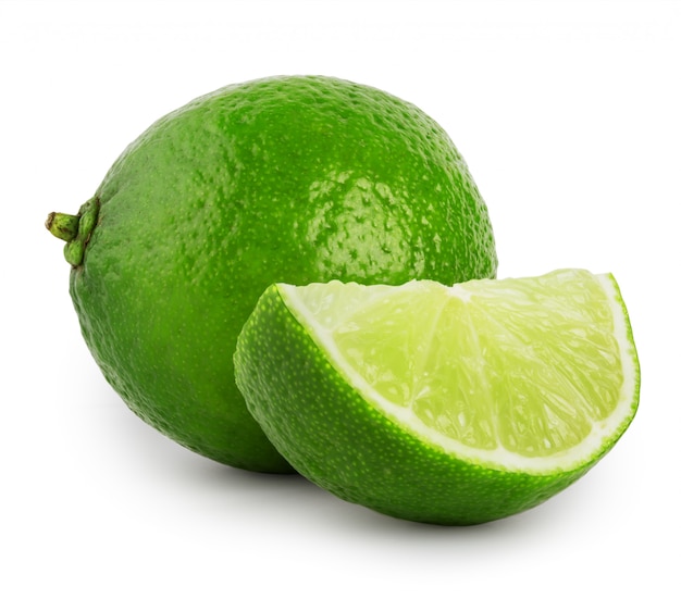 Lime isolated on white