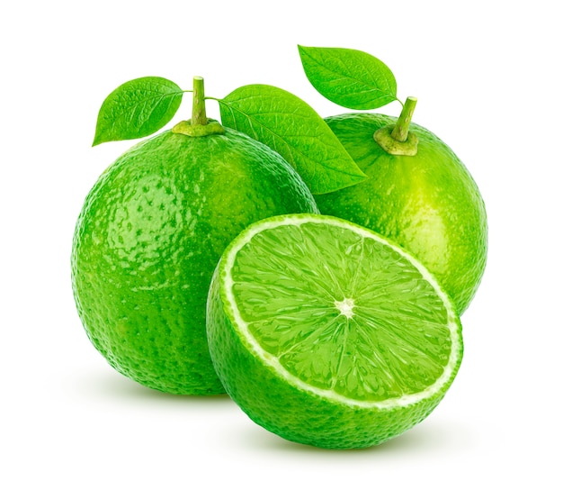 Lime isolated on white