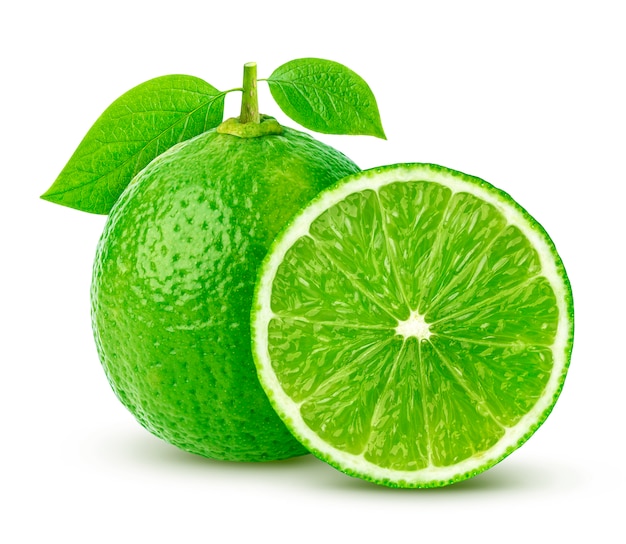 Lime isolated on white 