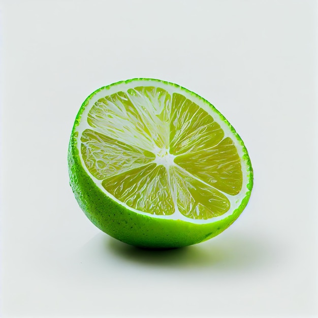 A lime with a white background and a white background.