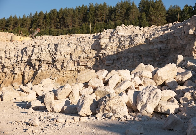 Limestone in the development of rock