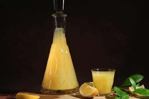 Limoncello lemon beverage