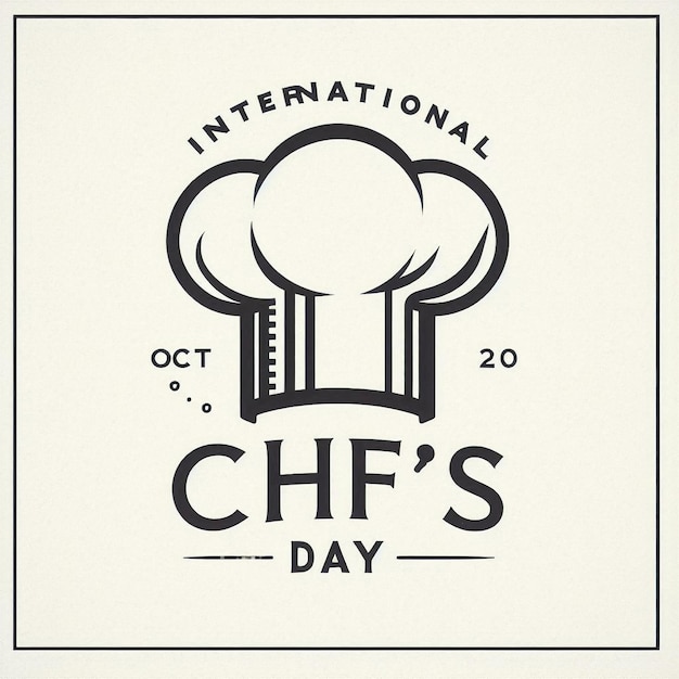 line art of International Chefs Day good for International Chefs Day celebrate line art