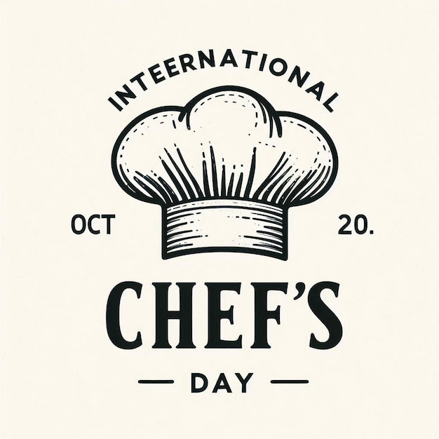 line art of International Chefs Day good for International Chefs Day celebrate line art